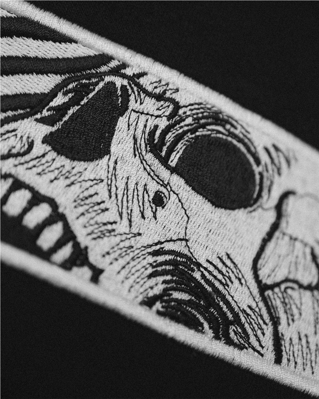 Skull Frequency - Embroidered - Oversized Crew