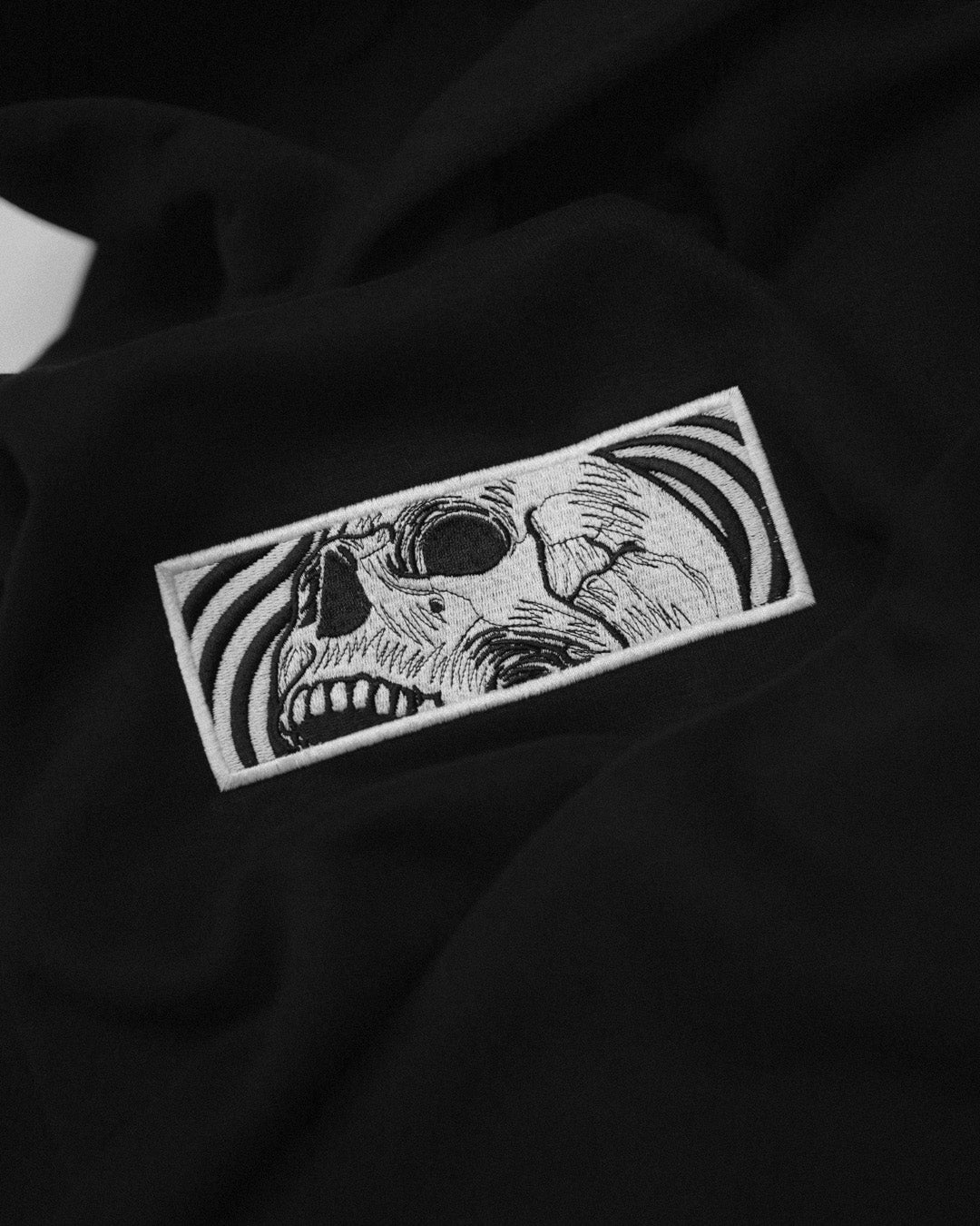 Skull Frequency - Embroidered - Oversized Hoodie