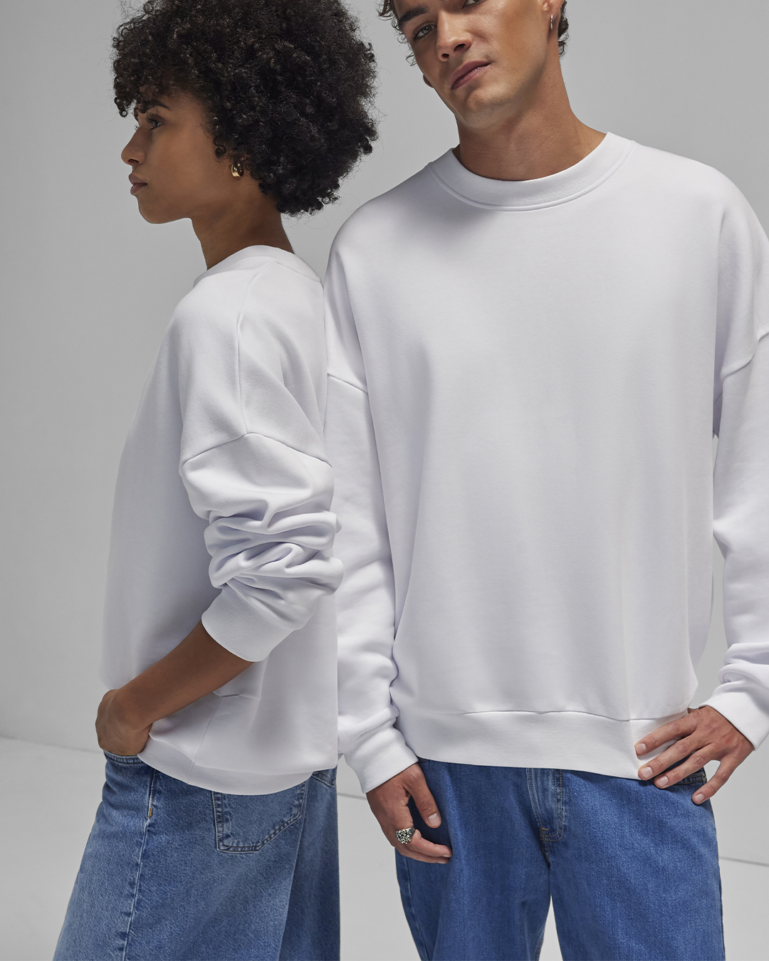'Blank Canvas' Oversized Crew